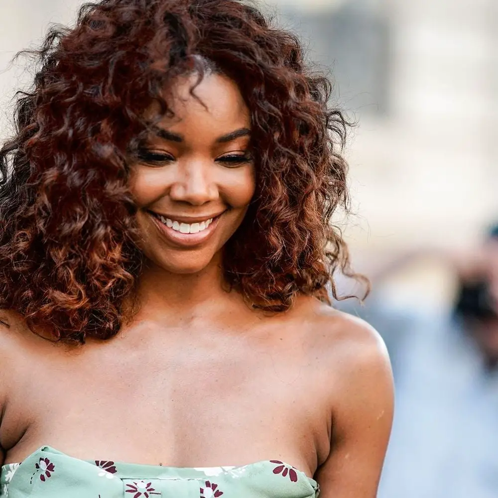 Shoulder Chestnut Brown Blowout — Curly Hair Dye Inspiration