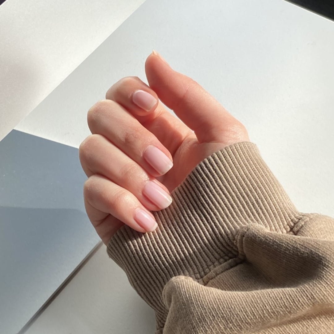 Short Almond Milky Nude Glossy Nails Short Almond Milky Nude Glossy Nails — Cute Natural Nails