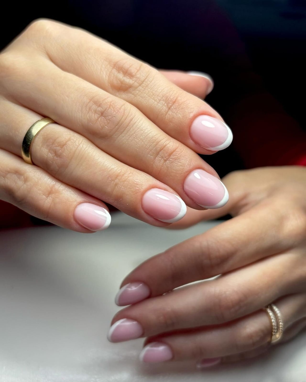 Immaculate French Tip Short Oval Nails Immaculate French Tip Short Oval Nails — Cute Oval Nails