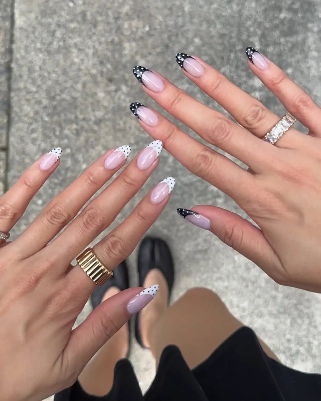 Long Almond White French Tip Nails With белый френч на всех ногтях Long Almond White French Tip Nails With белый френч на всех ногтях — Cute White Nails