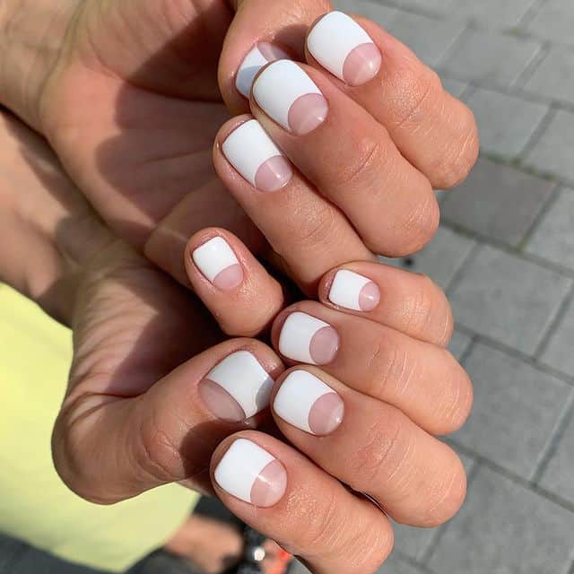 Short Square White French Tip Nails Short Square White French Tip Nails — Cute White Nails