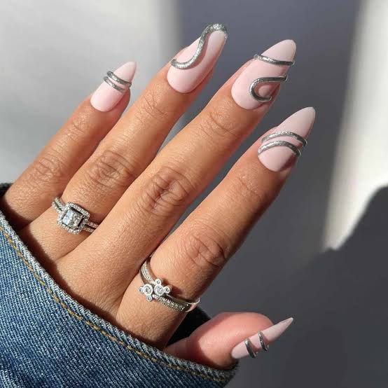 Stiletto Nails with Pink Gradient and 3D Flowers — Easy 3D Nails