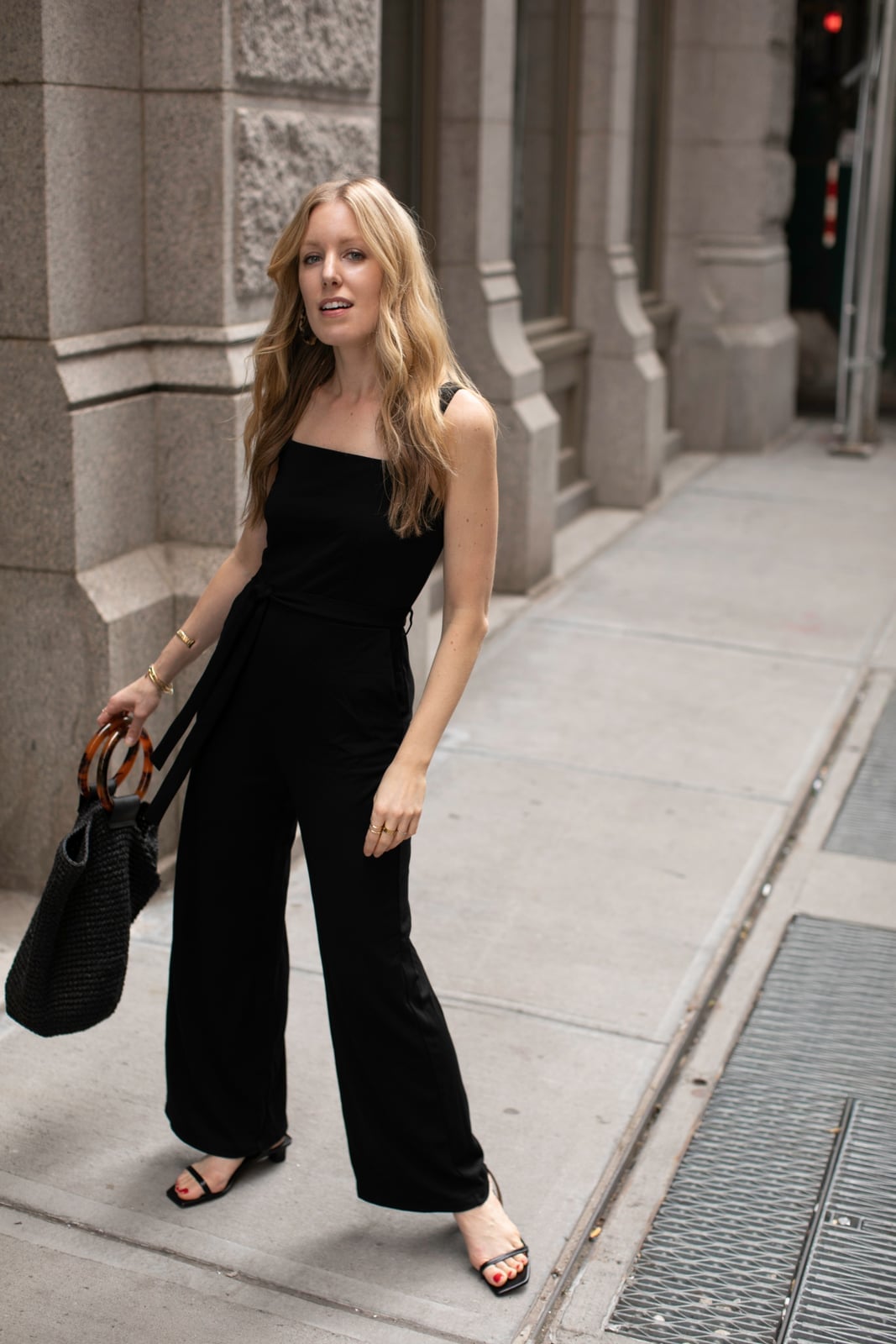 Black Sleeveless Jumpsuit for Warm Evenings — Elegant Hot Weather Outfits