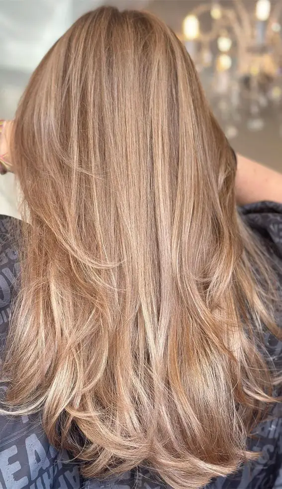 Mid-Back Honey Blonde With Lighter Highlights Mid-Back Honey Blonde With Lighter Highlights — Honey Blonde Hair Inspiration