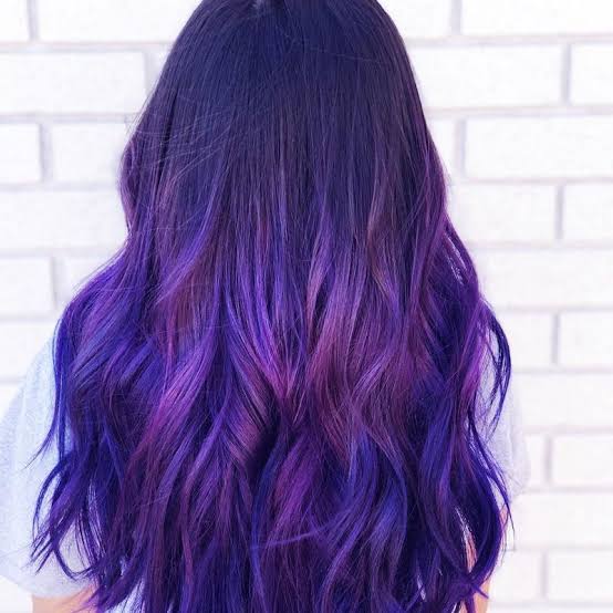 Mid-Back Dark Purple With Red Undertones Mid-Back Dark Purple With Red Undertones — Purple Hair Dye Inspiration