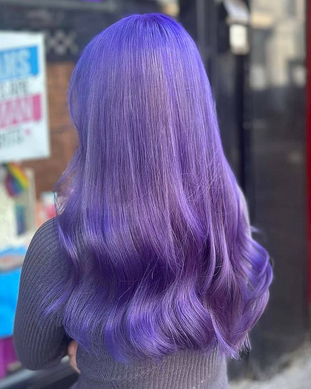 Mid-Back Uniform Lilac Purple Mid-Back Uniform Lilac Purple — Purple Hair Dye Inspiration