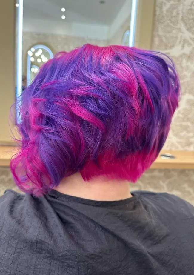 Textured Chin Bob Vibrant Purple Pink Textured Chin Bob Vibrant Purple Pink — Purple Hair Dye Inspiration