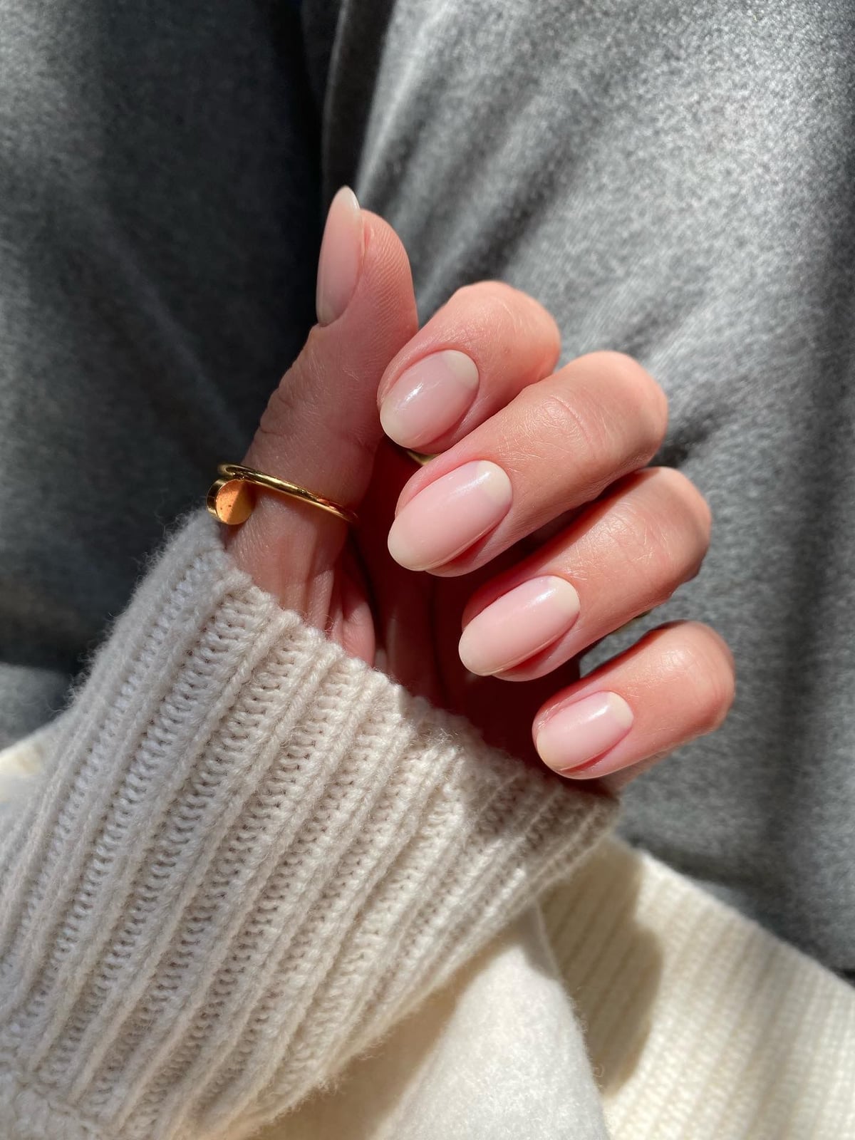 Medium Almond Sheer Milky Pink Nails Medium Almond Sheer Milky Pink Nails — Russian Manicure Inspiration