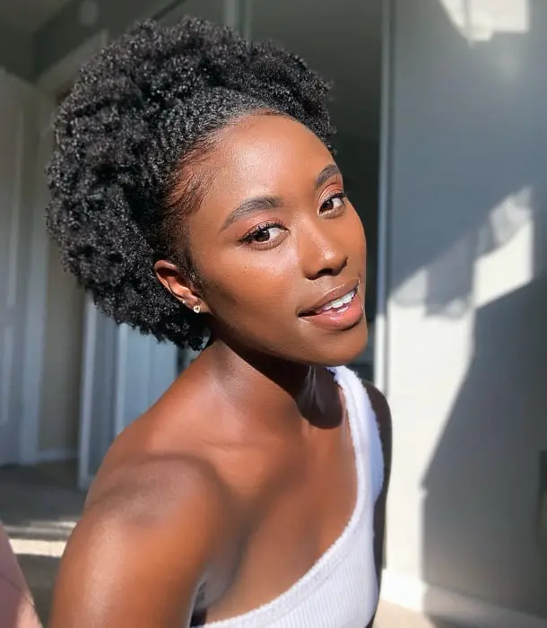 Voluminous Twisted Updo — Simple 4b Hairstyles