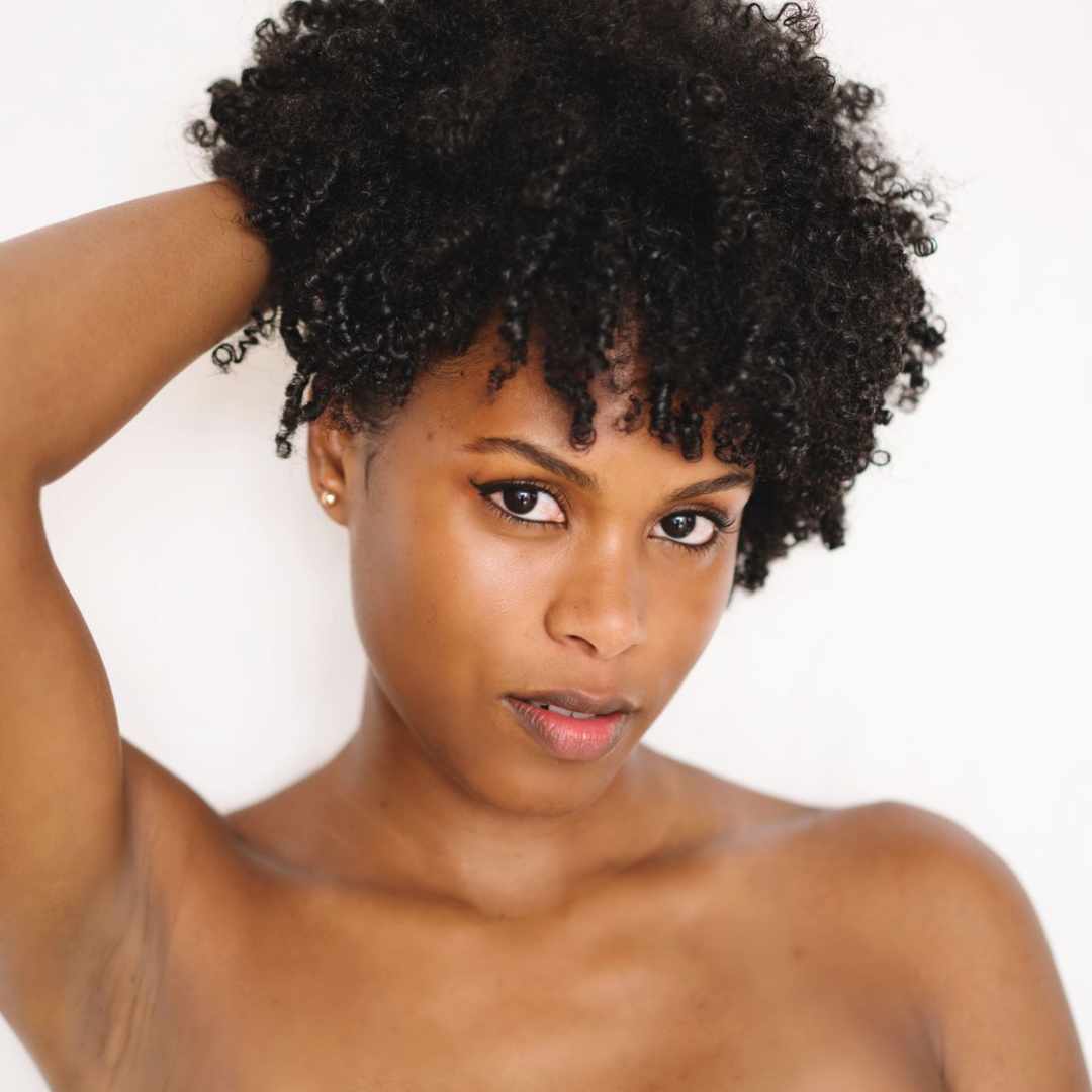 Short Curly Afro With Bangs — Simple 4b Hairstyles