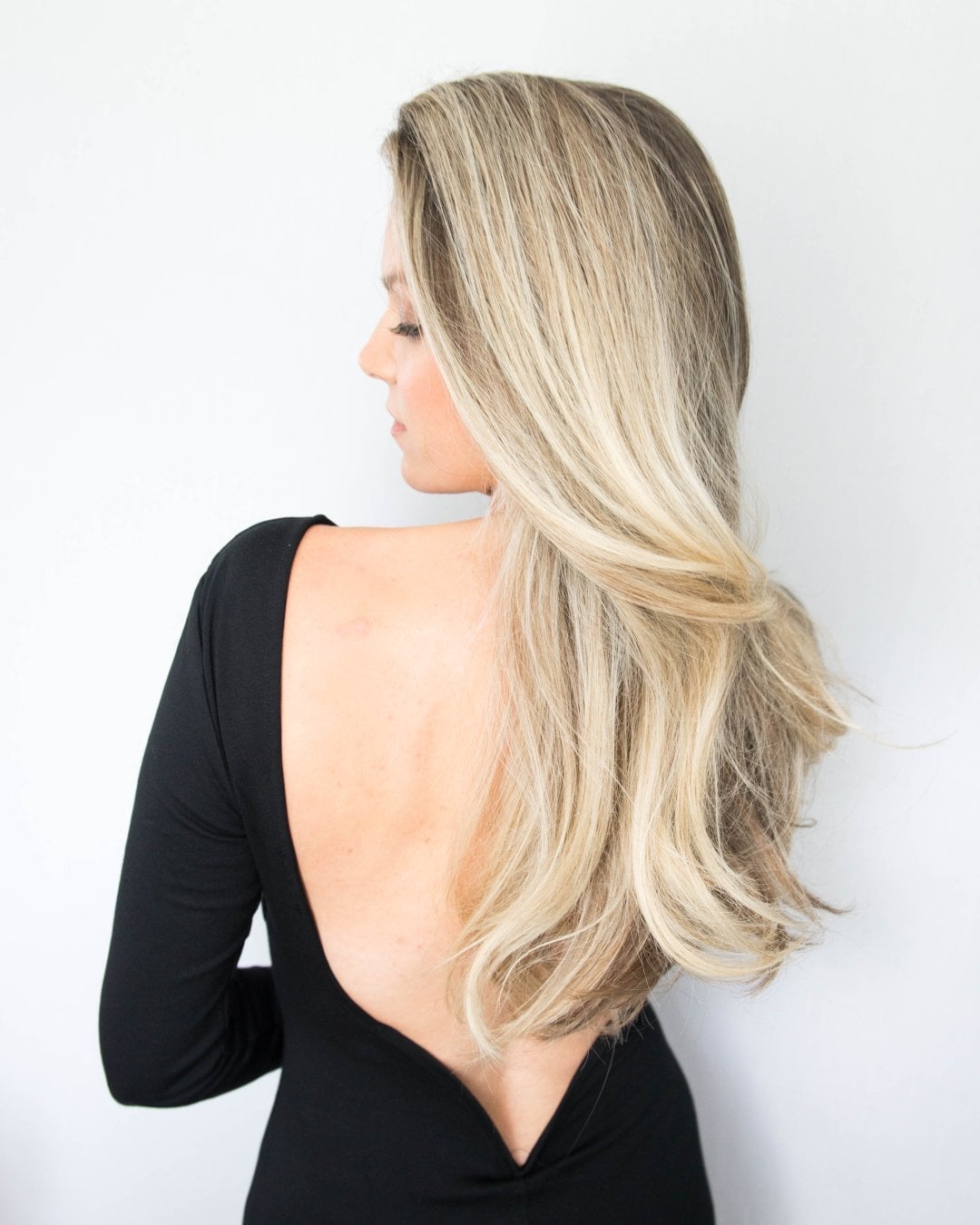 Shoulder Length Dark Blonde Blowout — Simple 90s Blowout Hair