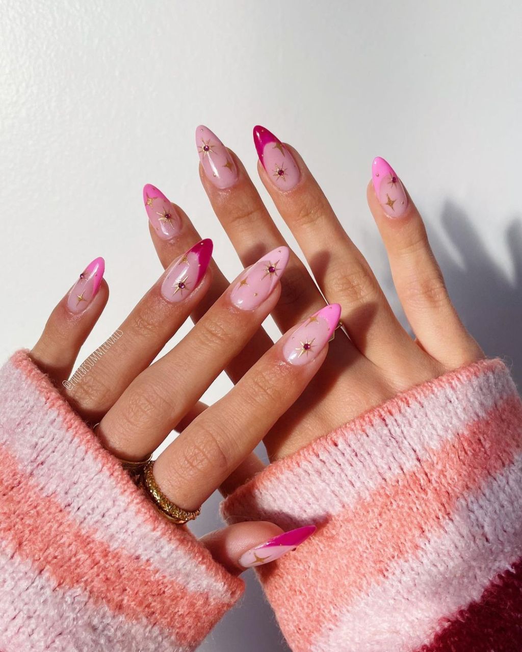 Fruit Art Yellow French Tip Medium Almond Fruit Art Yellow French Tip Medium Almond — Simple Almond French Tip Nails