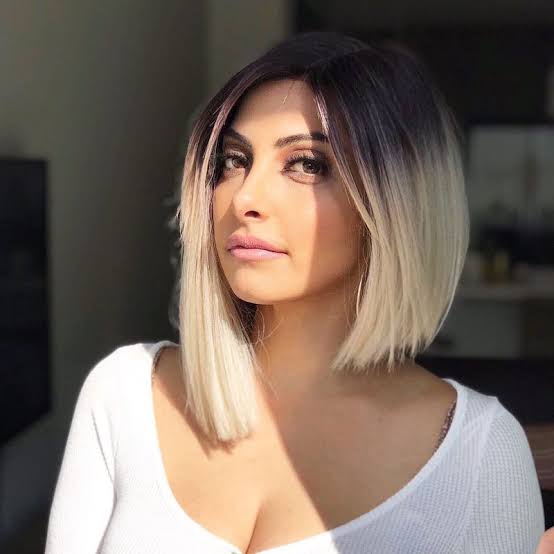 Blonde Balayage Asymmetrical Bob Blonde Balayage Asymmetrical Bob — Simple Asymmetrical Bob