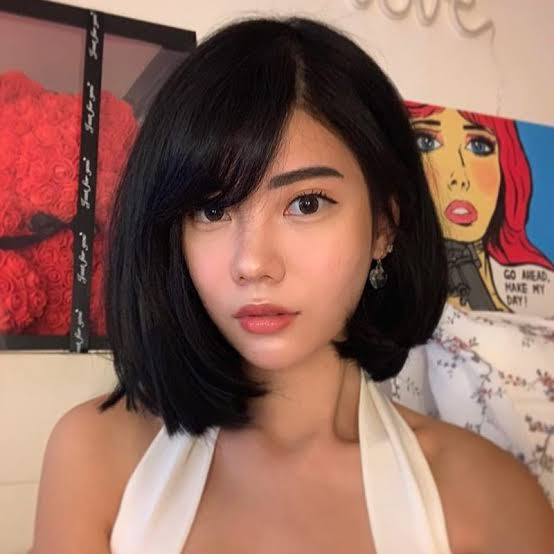 Textured Dark Brown Chin Bob Textured Dark Brown Chin Bob — Simple Asymmetrical Bob