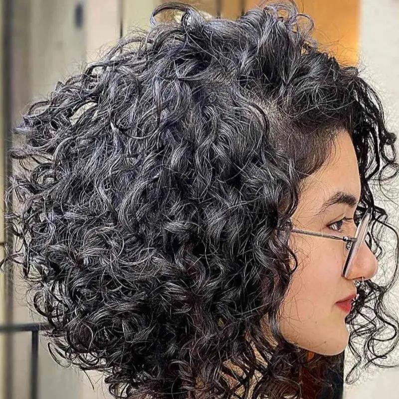 Dark Brown Bob With Blonde Highlights and Showing A Medium Texture Dark Brown Bob With Blonde Highlights and Showing A Medium Texture — Simple Asymmetrical Bob