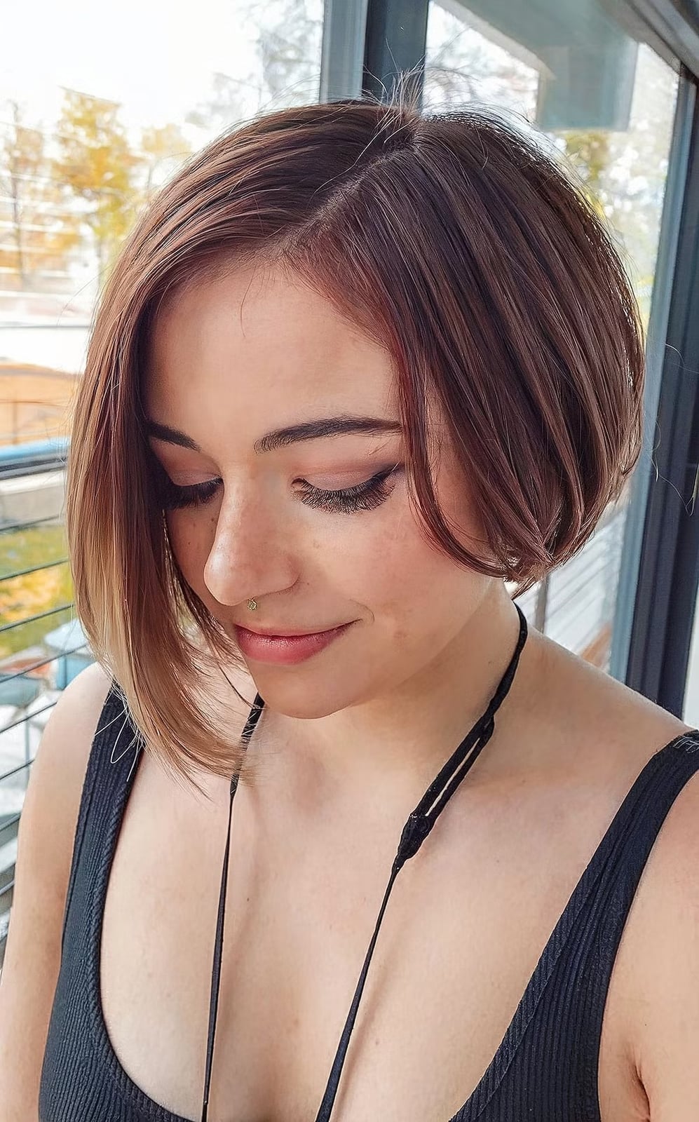 Textured Asymmetrical Pixie Bob Textured Asymmetrical Pixie Bob — Simple Asymmetrical Bob