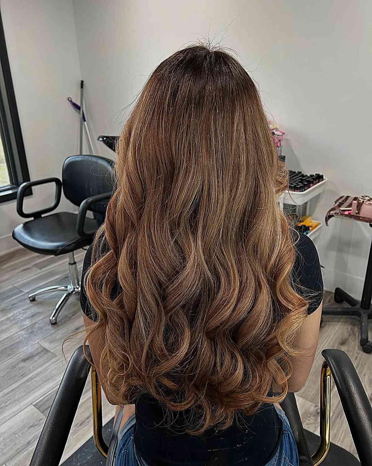Long Hair With Balayage Layers Long Hair With Balayage Layers — Simple Back Haircuts