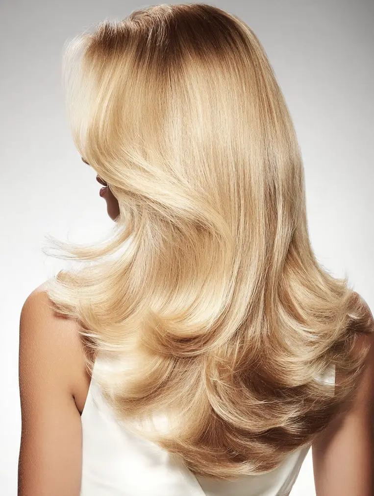 Voluminous Ash Blonde Blowout Voluminous Ash Blonde Blowout — Simple Back Haircuts