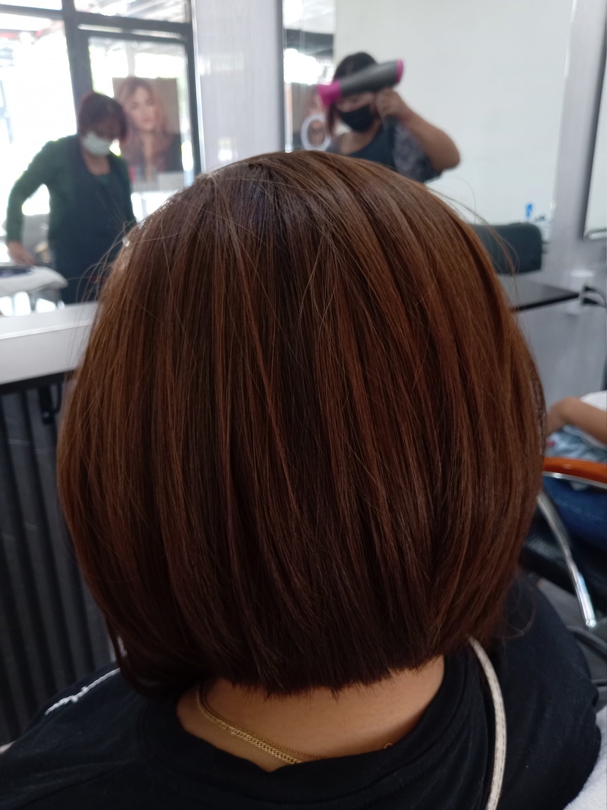 Thick Blunt Ear Length Bob Thick Blunt Ear Length Bob — Simple Back Haircuts
