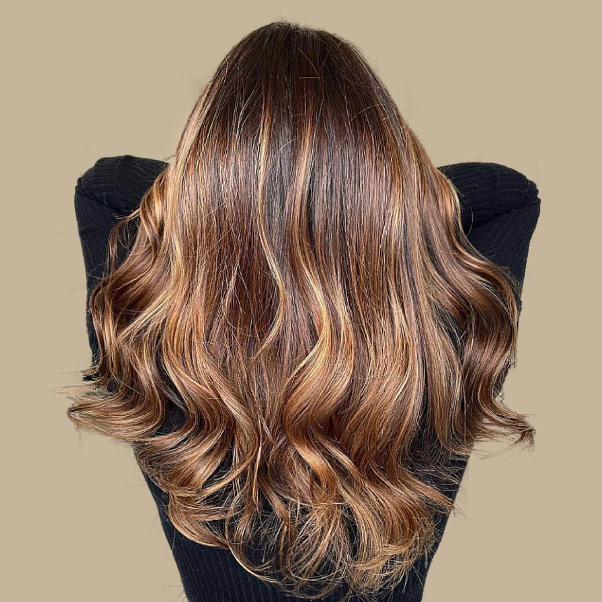 Mid-Back Length With Caramel Balayage, Everyday Version Mid-Back Length With Caramel Balayage, Everyday Version — Simple Balayage Highlights