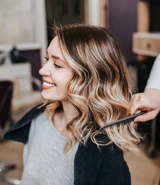 Collarbone Lob With Lighter Blonde Balayage Collarbone Lob With Lighter Blonde Balayage — Simple Balayage Highlights