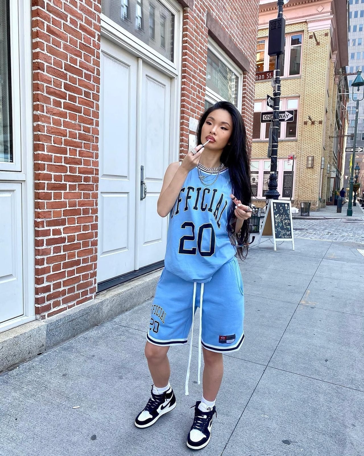 Basketball Jersey Set with High-Top Sneakers Basketball Jersey Set with High-Top Sneakers — Simple Basketball Game Outfits