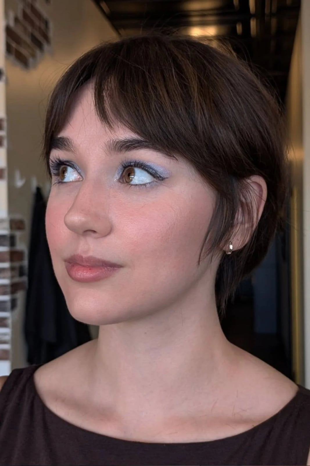 Effortless Bixie With Curtain Bangs — Simple Bixie Haircut