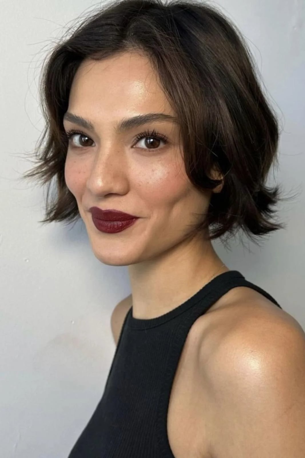 Ear Length Bixie With Textured Ends — Simple Bixie Haircut