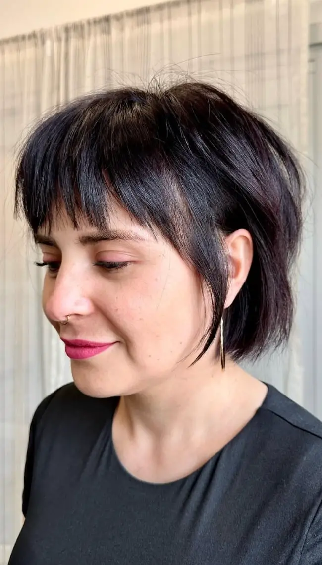 Choppy Layered Bixie With Piecey Fringe — Simple Bixie Haircut