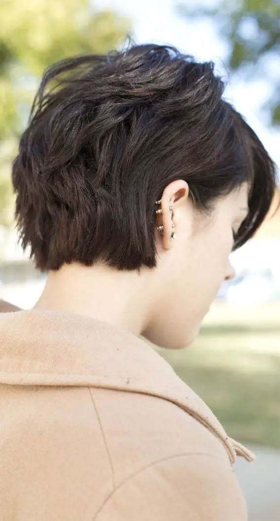 Textured Bixie With Stacked Nape — Simple Bixie Haircut
