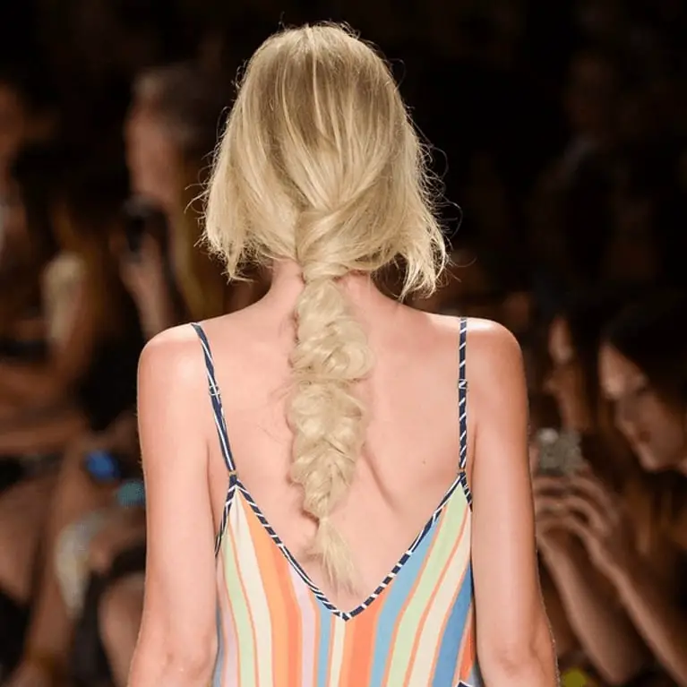 Ash Blonde Blunt Bob Fishtail Braid Ash Blonde Blunt Bob Fishtail Braid — Simple Blonde Braids