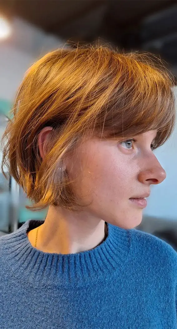French Bob With Blunt Bangs French Bob With Blunt Bangs — Simple Bob Haircuts