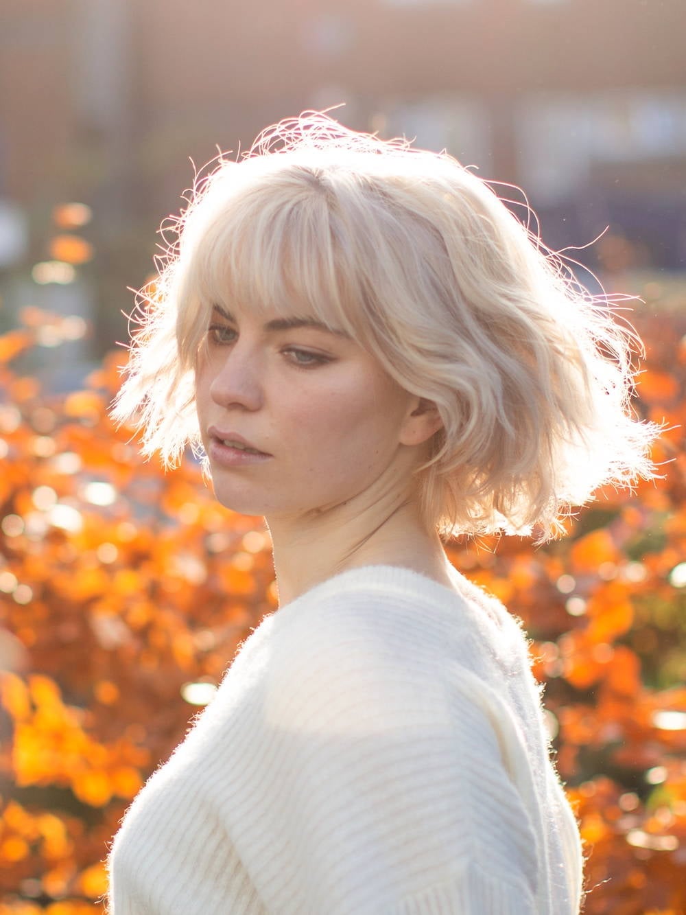 Ear Length Textured Bob With Short Bangs Ear Length Textured Bob With Short Bangs — Simple Bob Haircuts