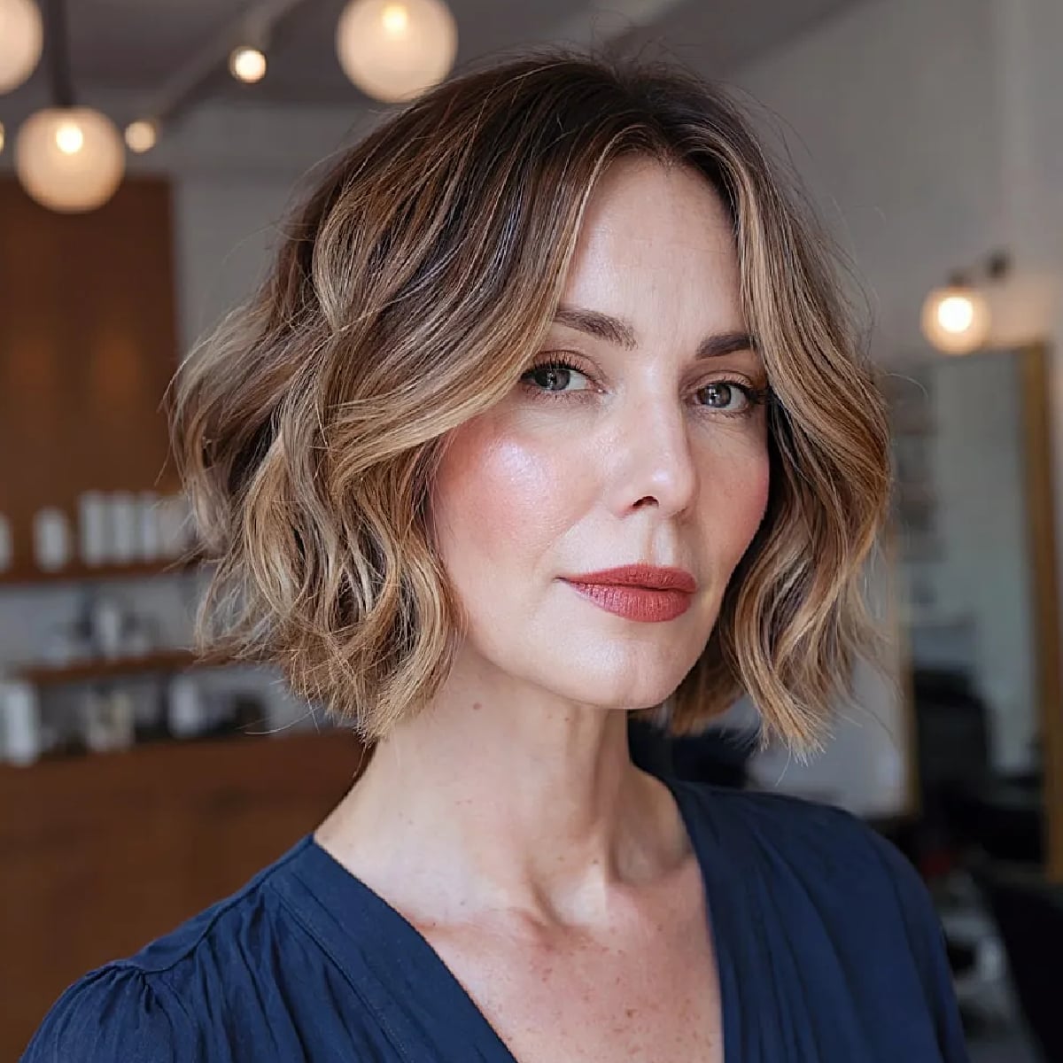 French Bob Blunt Bangs Soft Waves French Bob Blunt Bangs Soft Waves — Simple Bob Hairstyles