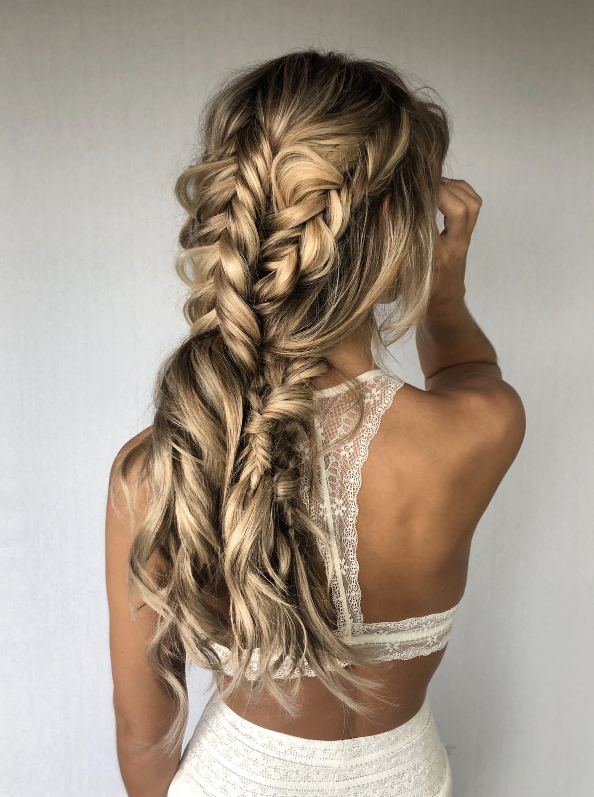 Intricate Layered Mid-Back Braids With Loose Waves Intricate Layered Mid-Back Braids With Loose Waves — Simple Boho Braids