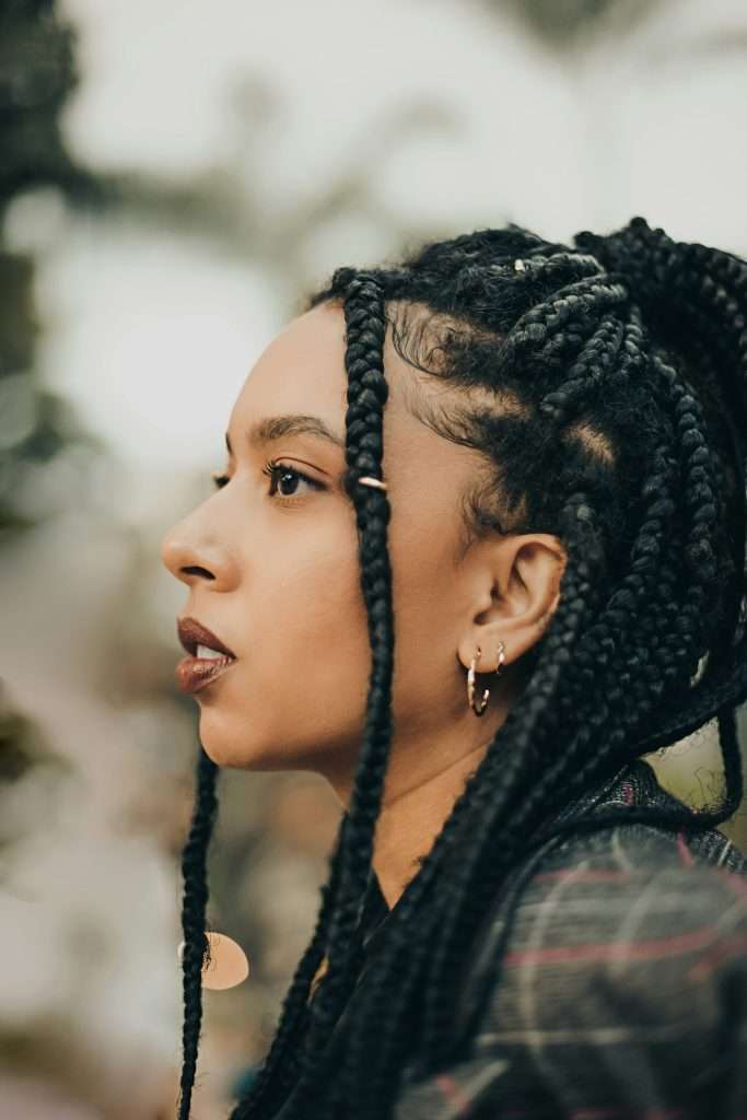 Mid-Back Neat Black Box Braids Mid-Back Neat Black Box Braids — Simple Boho Braids