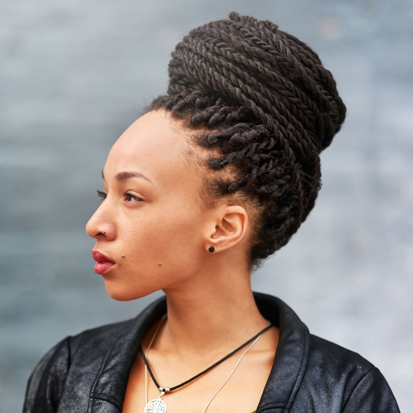 Dark Brown Intricate Braided Updo Dark Brown Intricate Braided Updo — Simple Braided Hairstyles Natural Hair