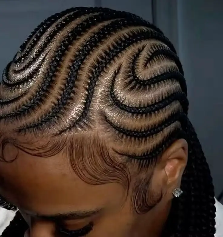 Sleek Black Cornrows Mid-Back Sleek Black Cornrows Mid-Back — Simple Braided Hairstyles Natural Hair