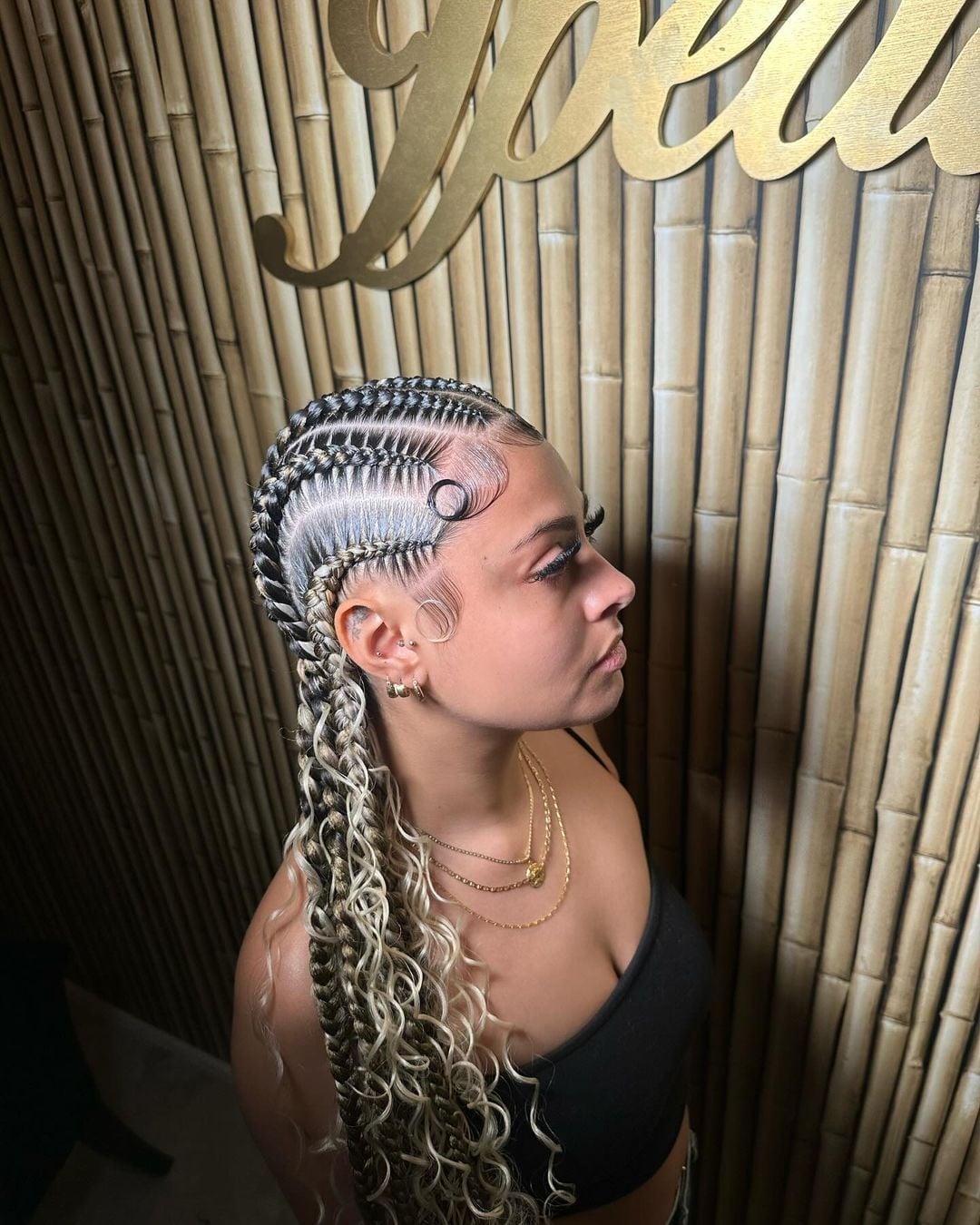 Cornrows With Blonde Tips Cornrows With Blonde Tips — Simple Braids for Black Women