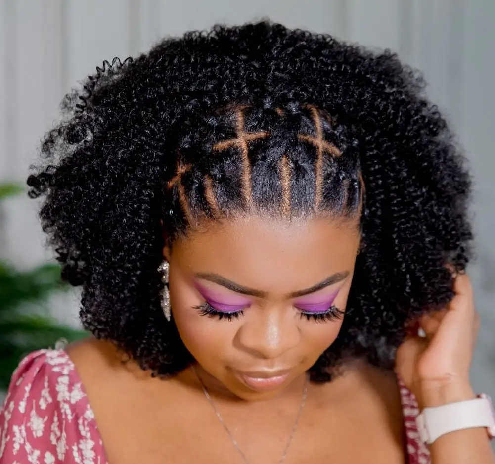 Short Curly Braids With Twists Short Curly Braids With Twists — Simple Braids on Natural Hair