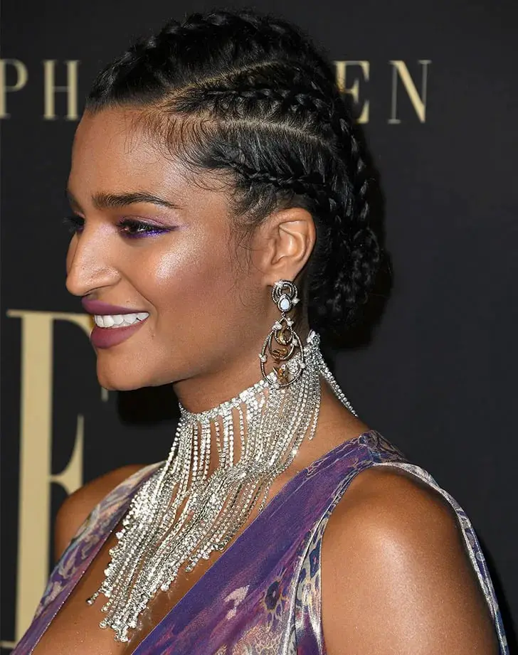 Collarbone Braids With Low Bun Collarbone Braids With Low Bun — Simple Braids on Natural Hair