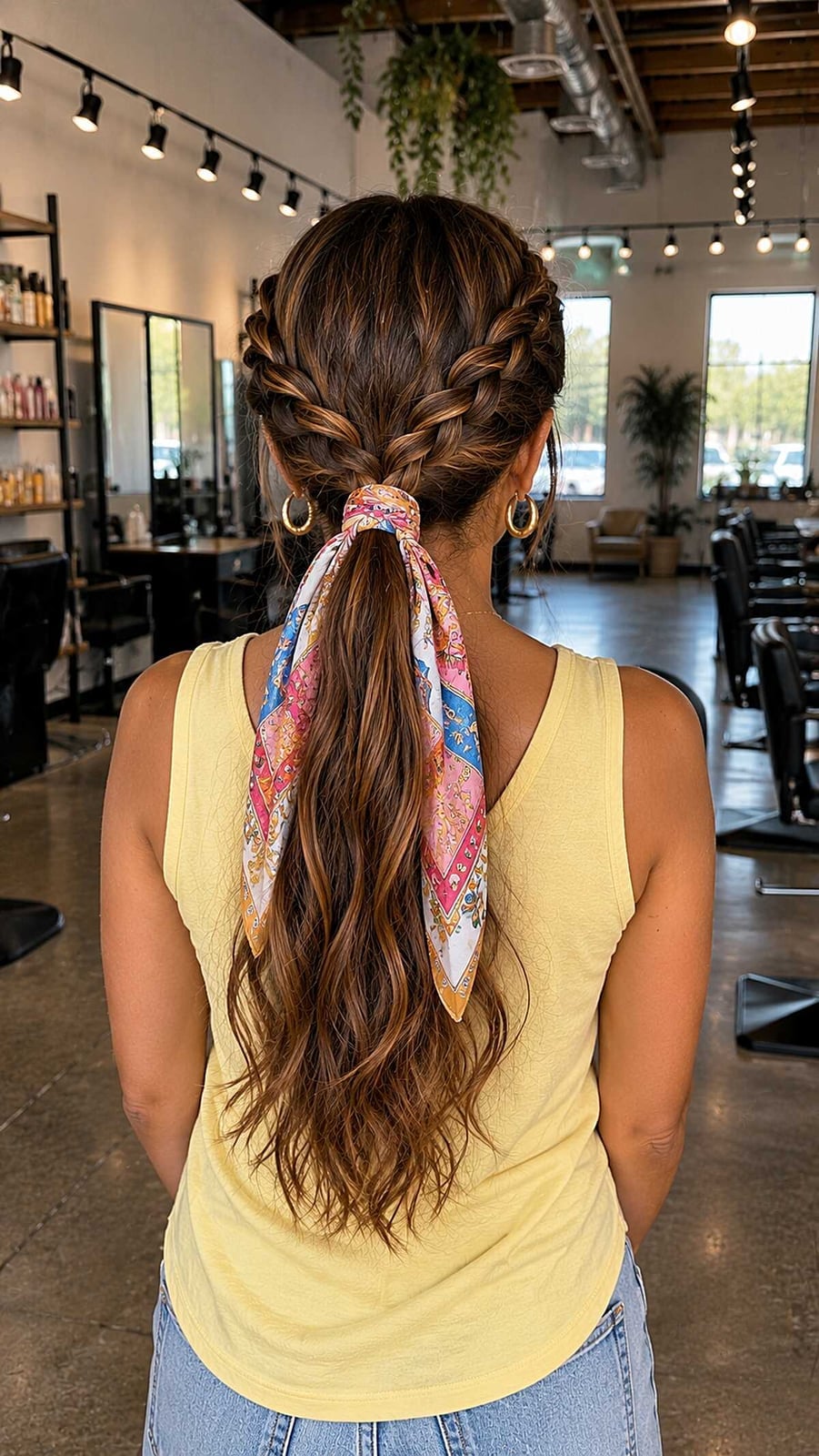 Dark Brown Dutch Braids Into Ponytail Dark Brown Dutch Braids Into Ponytail — Simple Braids on Top