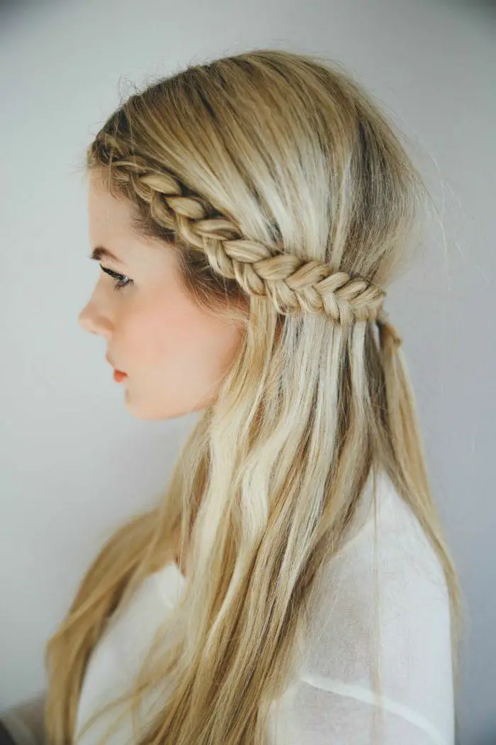 Long Dark Blonde Half Up With Twisted Curls Long Dark Blonde Half Up With Twisted Curls — Simple Bridesmaid Hairstyles Half Up