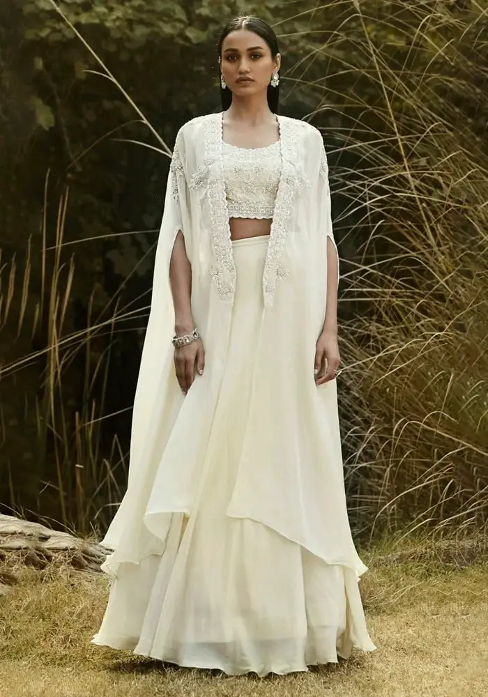 Embroidered Jacket with Cape-Like Sleeves Embroidered Jacket with Cape-Like Sleeves — Simple Cape Outfits