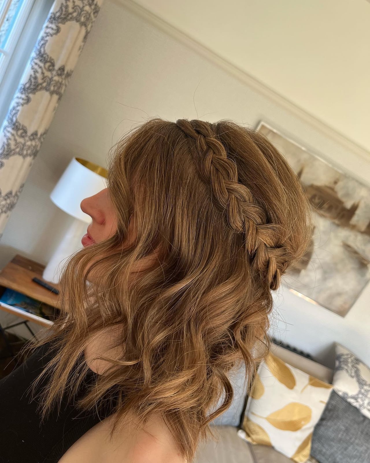 Side-Swept Braid With Air-Dried Waves Side-Swept Braid With Air-Dried Waves — Simple Casual Hairstyles