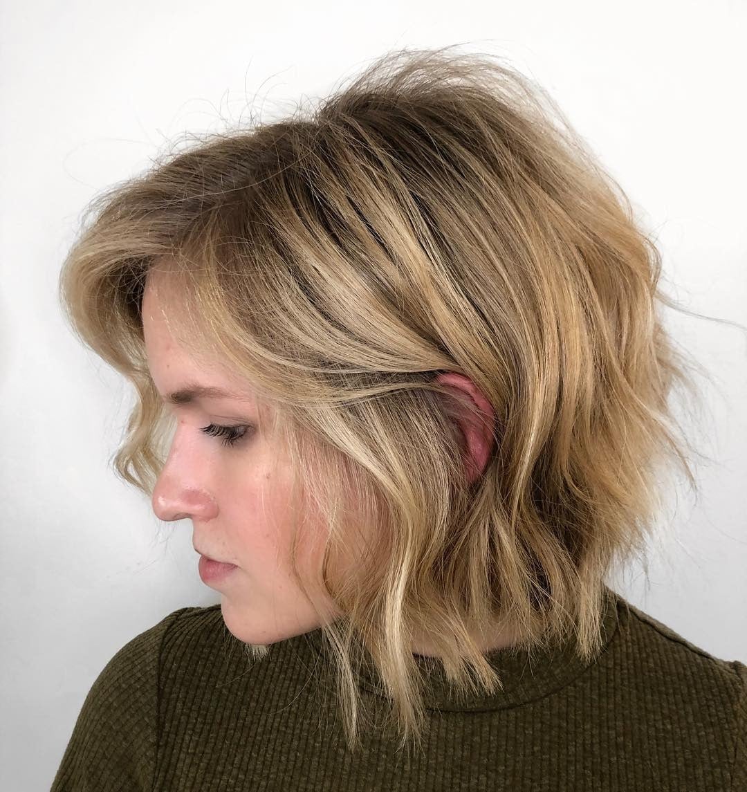 Blonde Bob With Face-Framing Pieces Blonde Bob With Face-Framing Pieces — Simple Chin Length Bob