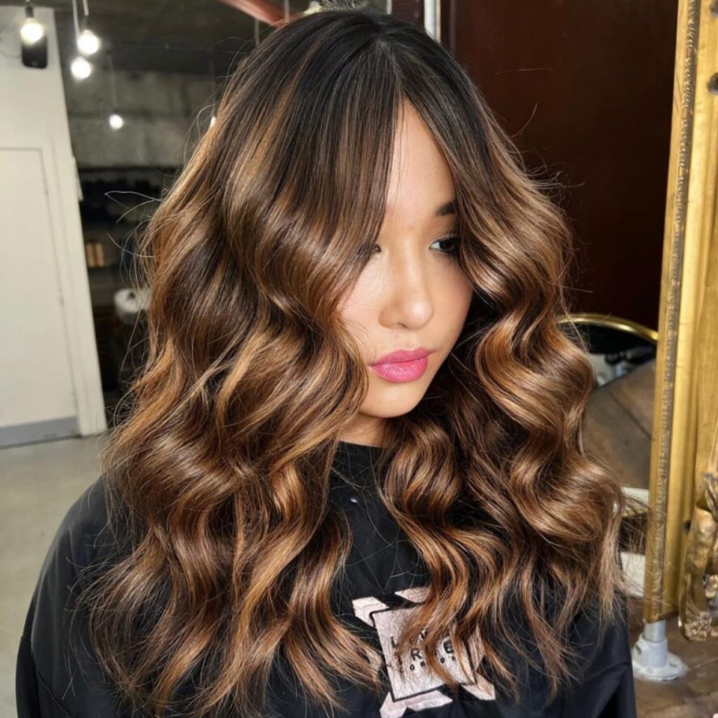 Collarbone Length Warm Chocolate Balayage Collarbone Length Warm Chocolate Balayage — Simple Chocolate Balayage