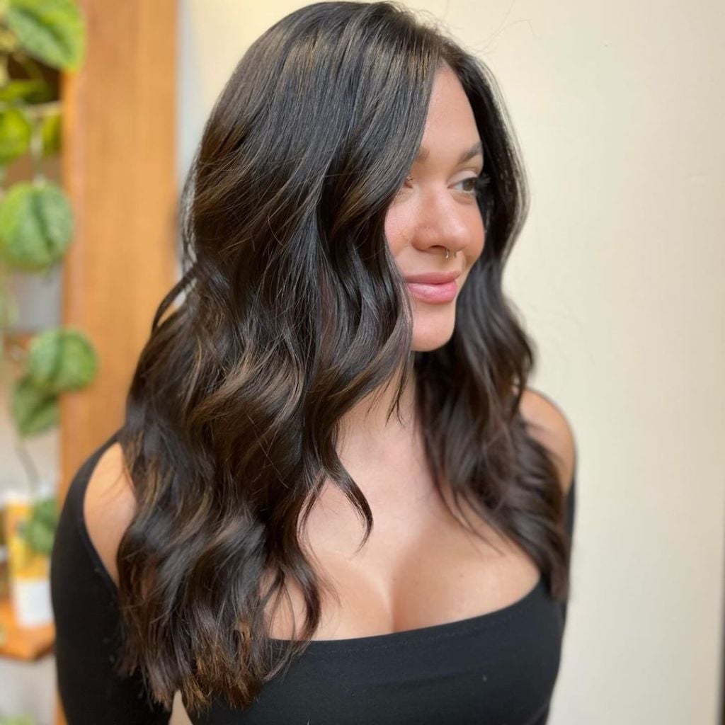 Deep Chocolate With Auburn Undertones And Highlights — Simple Chocolate Highlights