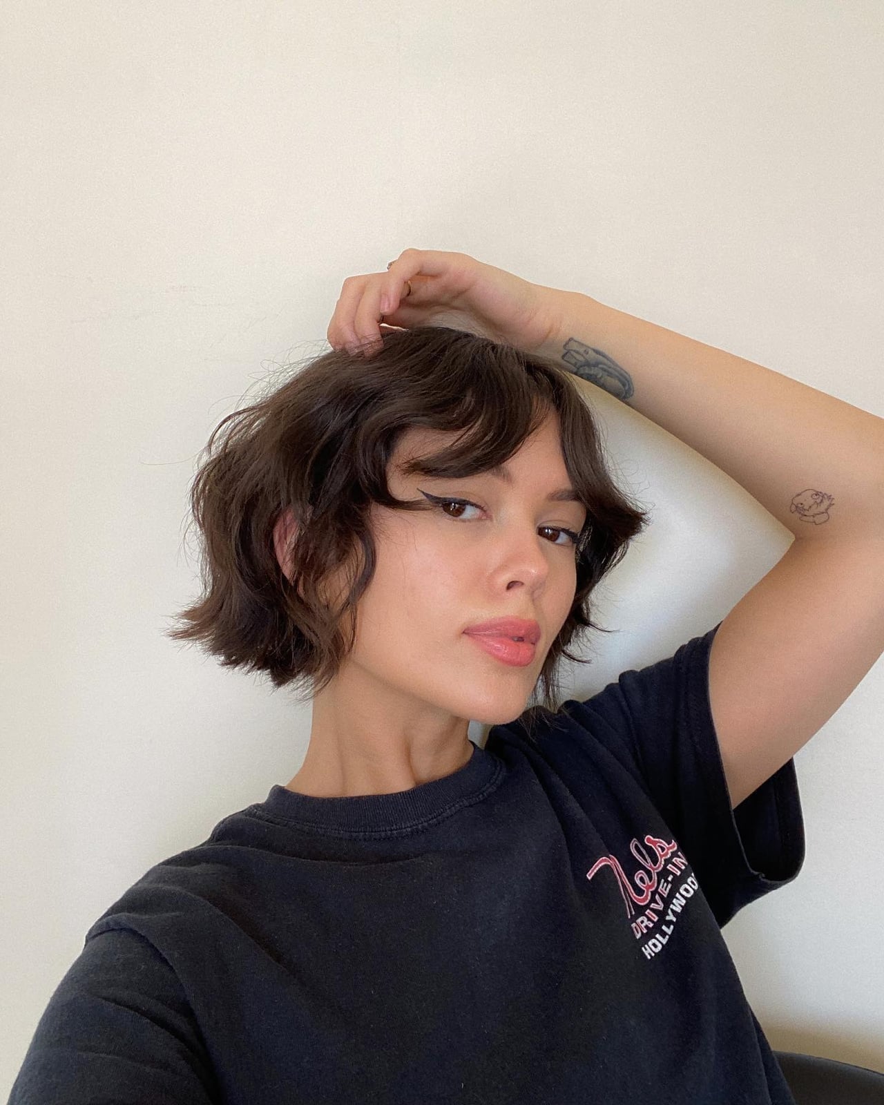 Chin Length Bob Air Dried Texture Chin Length Bob Air Dried Texture — Simple Choppy Bob