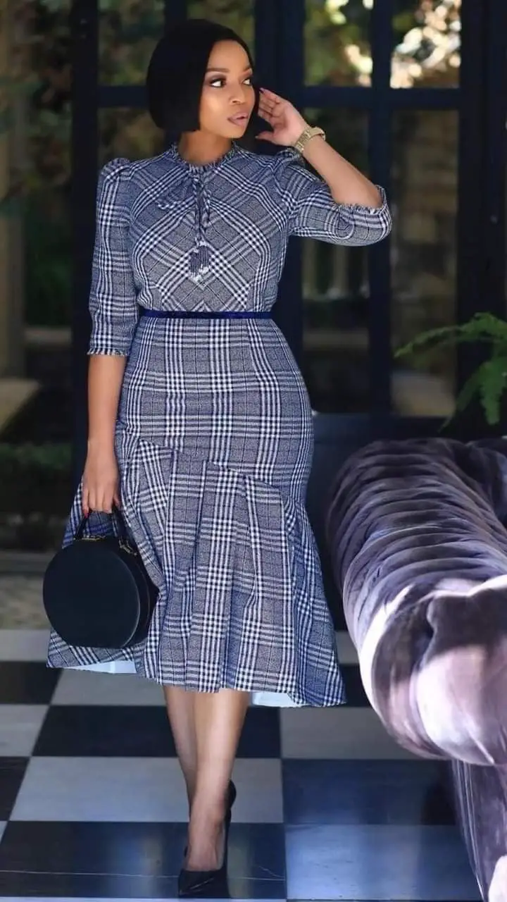 Plaid Fit and Flare Dress with Belt Plaid Fit and Flare Dress with Belt — Simple Church Dresses